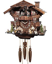 Cuckoo clock with 1-day movement with music
