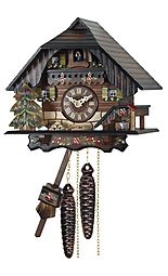 Quartz cuckoo clock, Black Forest style