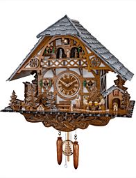 Cuckoo clock with music and dancing couples