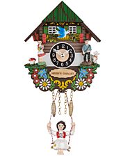Miniature quartz swinging-doll clock