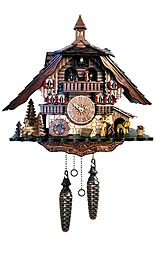 Cuckoo clock with music & dancing couples
